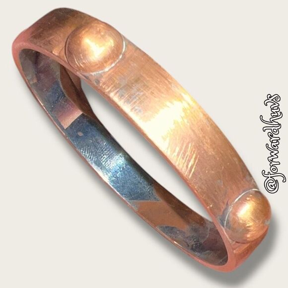 Bundle Sale 3 for $15 | Copper-Colored Bangle with silver-tone Interior - Picture 1 of 8